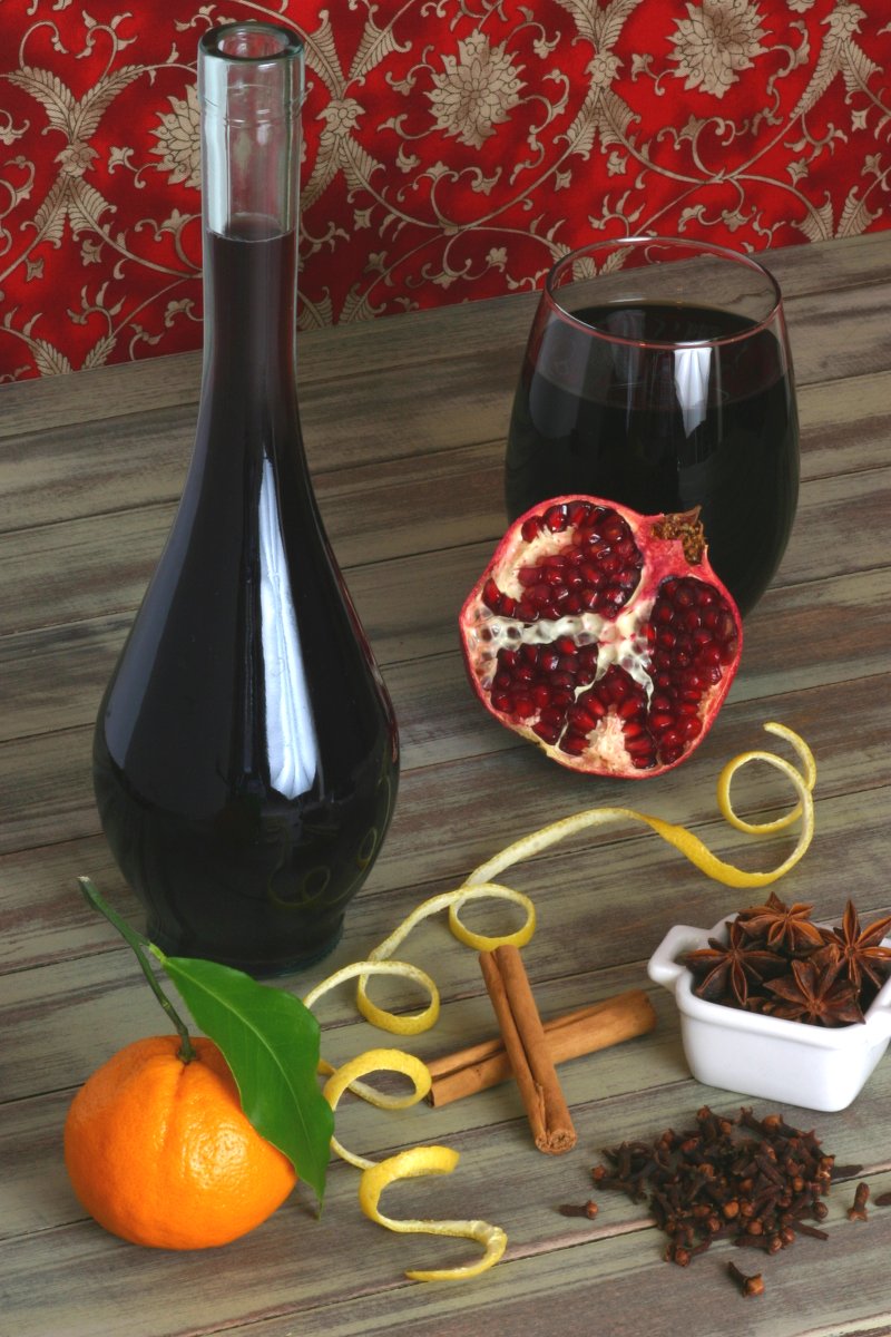 Featuring grape and pomegranate juice, spices, and citrus, this recipe for Non-Alcoholic Glühwein tastes very reminiscent of the original.