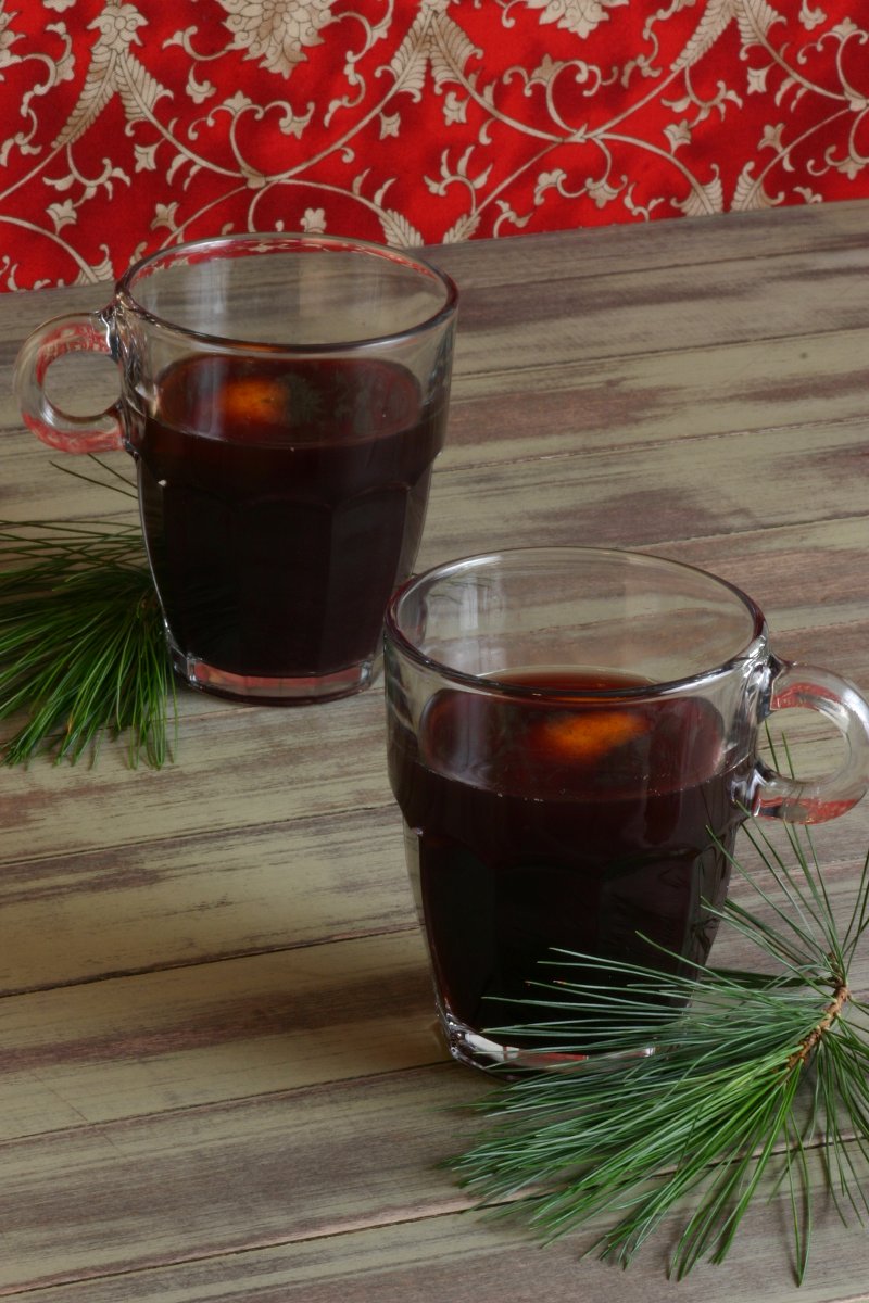 Featuring grape and pomegranate juice, spices, and citrus, this recipe for Non-Alcoholic Glühwein tastes very reminiscent of the original.