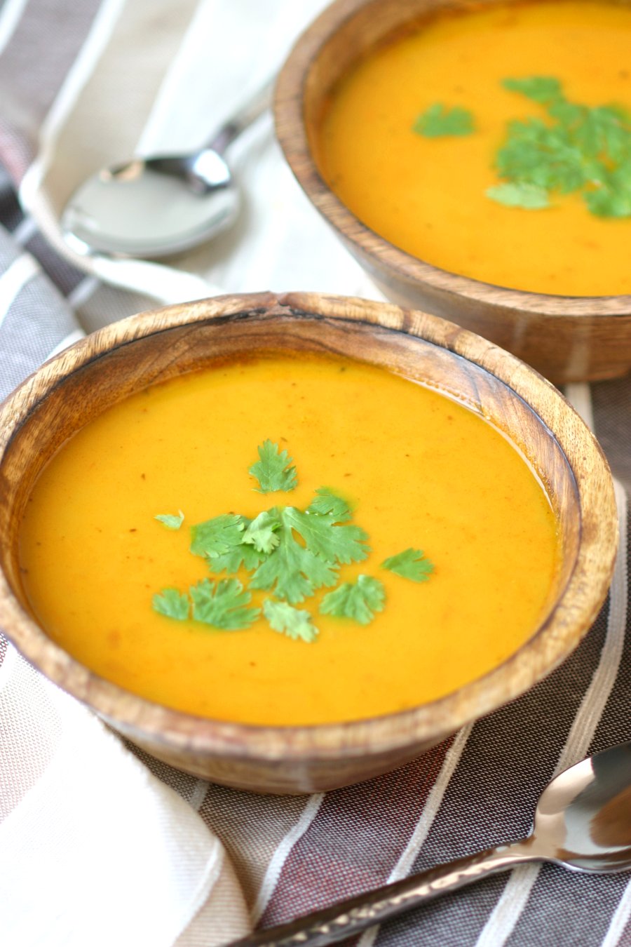 Pleasantly spiced and gently sweet, this Moroccan Spiced Carrot Soup is not just warm and filling, it's also easy to prepare.