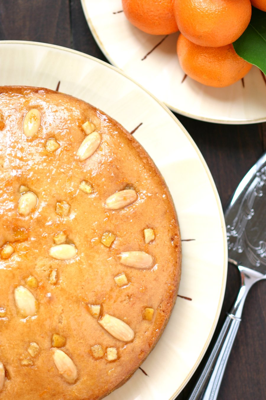 Sweet oranges and fruity olive oil lend a fragrant aroma and a moist crumb to this Italian-inspired recipe for Orange Almond Olive Oil cake.