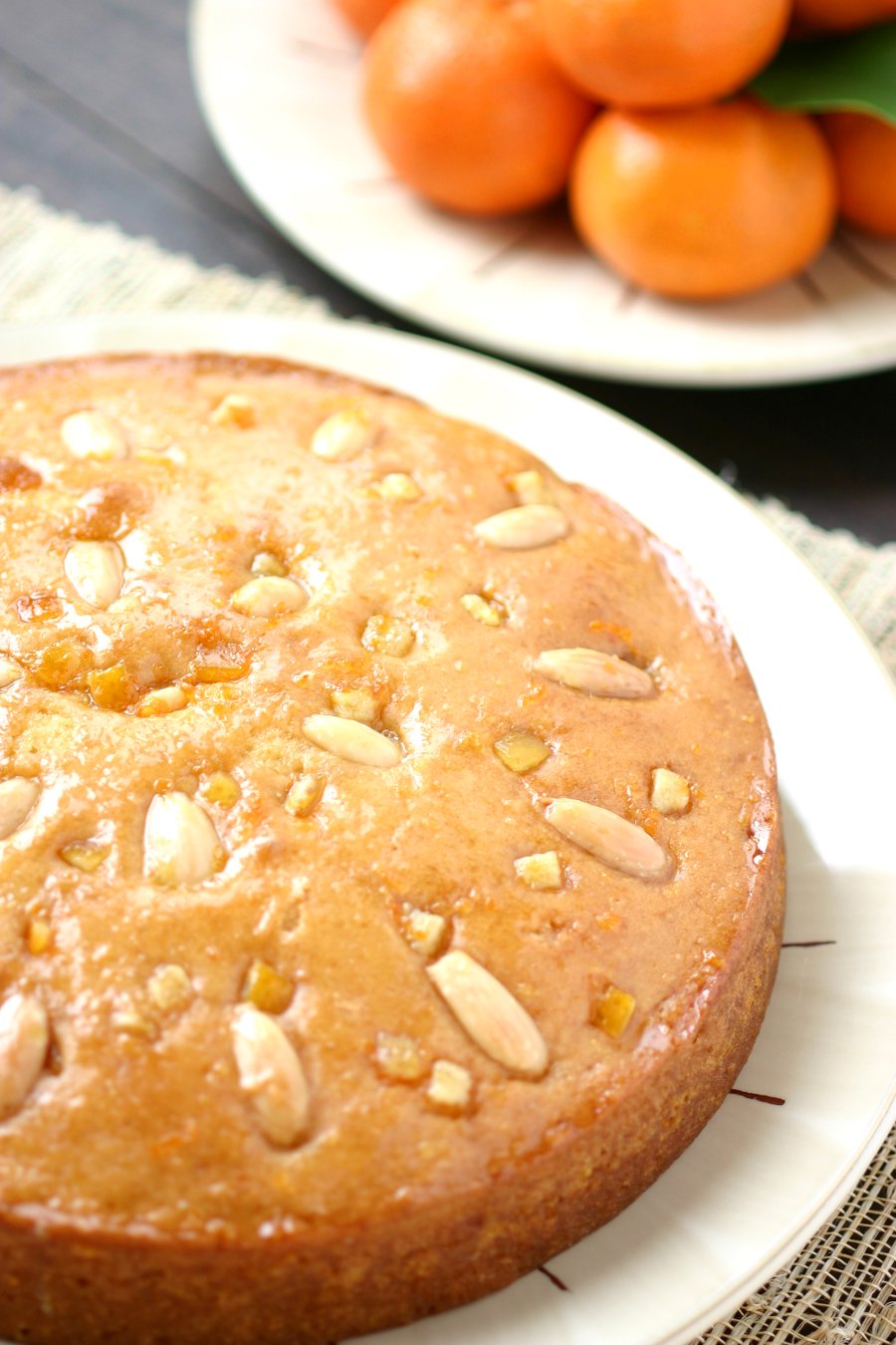 Sweet oranges and fruity olive oil lend a fragrant aroma and a moist crumb to this Italian-inspired recipe for Orange Almond Olive Oil cake.