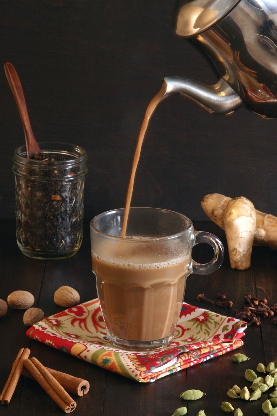 This recipe for Vegan Masala Chai features bold black tea and seven aromatic spices for a robust chai experience.