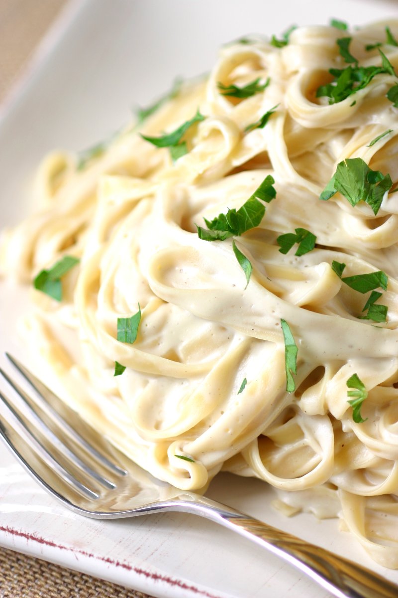 Rich, creamy, cheesy, and nondairy! This Vegan Fettuccine Alfredo is a crowd-pleasing dish for pasta lovers of all ages.