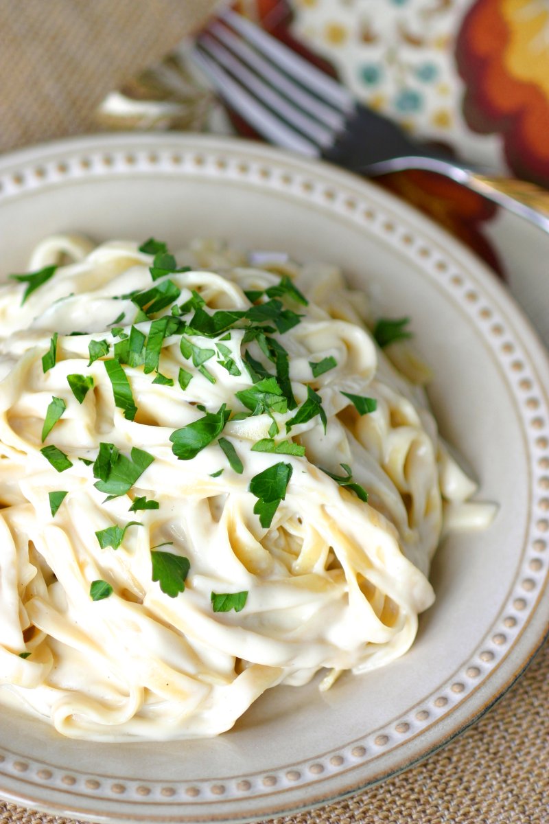 Rich, creamy, cheesy, and nondairy! This Vegan Fettuccine Alfredo is a crowd-pleasing dish for pasta lovers of all ages.