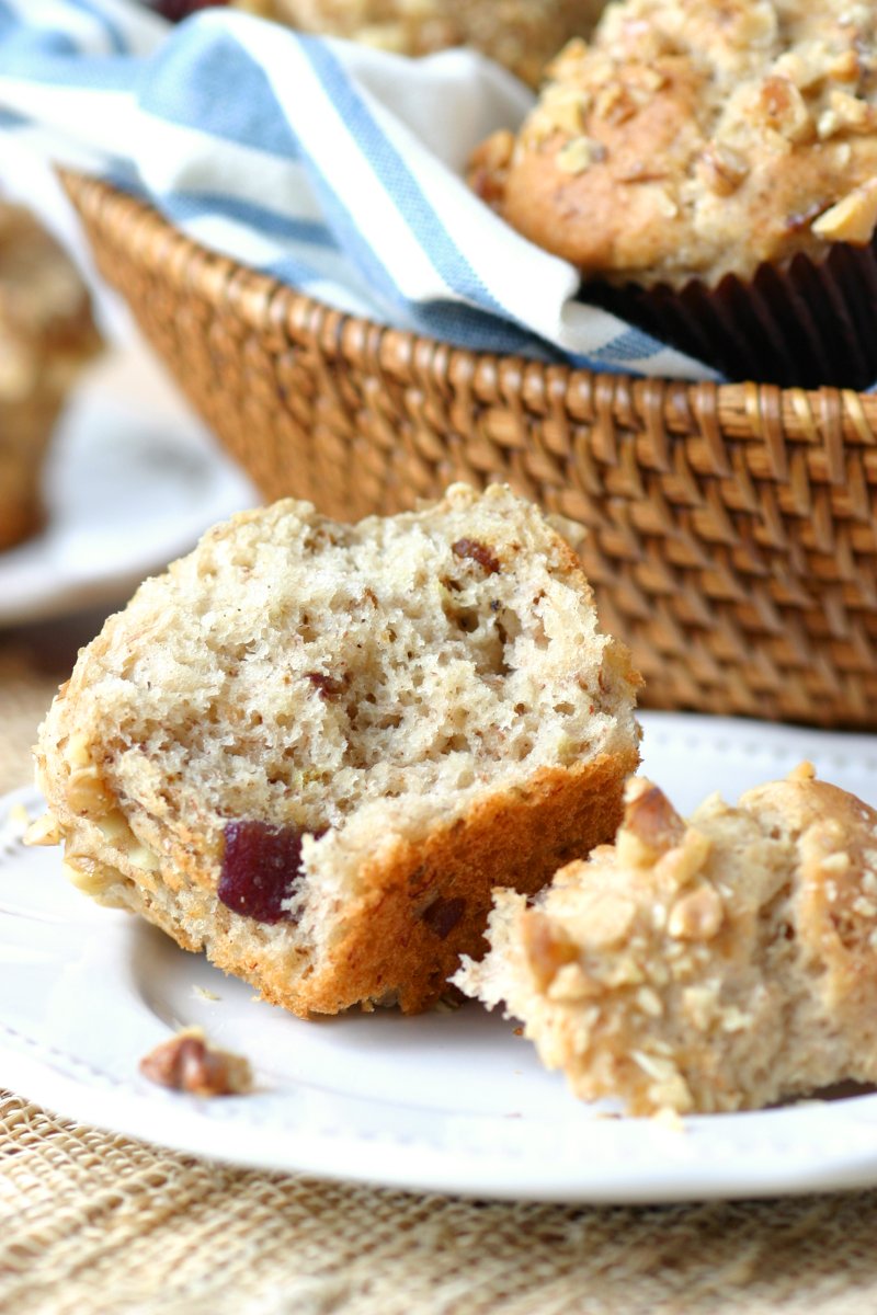These Banana Muffins with Walnut and Anise Seed are lightly sweetened and make a perfect breakfast treat at home or on-the-go.
