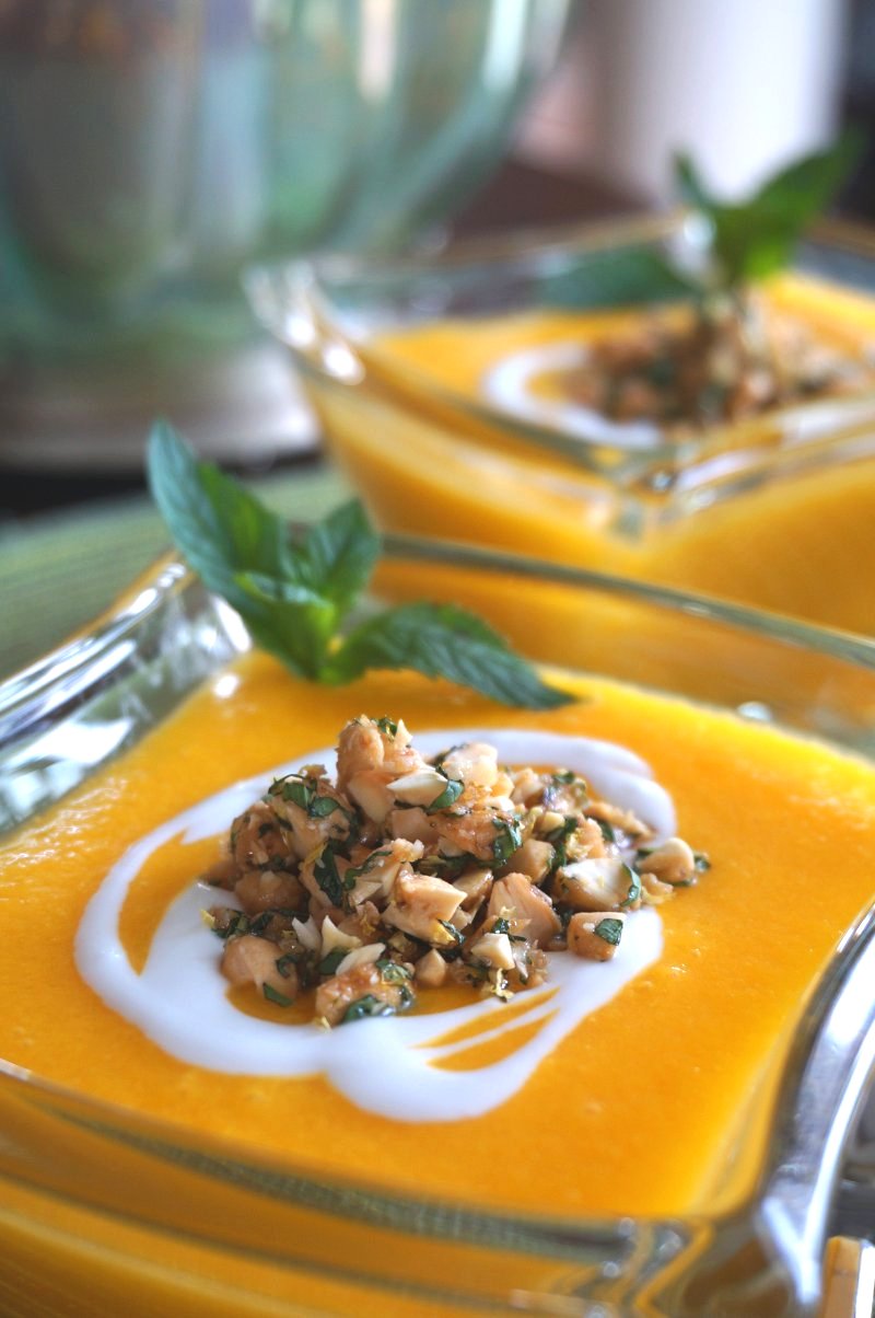 Chilled Melon Soup is a sweet, refreshing, and fragrant dessert that's the perfect end to a hot summer day's meal.