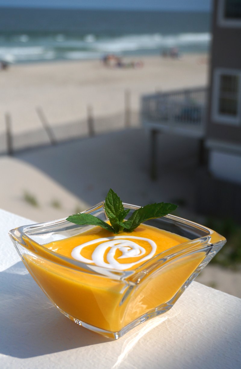 Chilled Melon Soup is a sweet, refreshing, and fragrant dessert that's the perfect end to a hot summer day's meal.