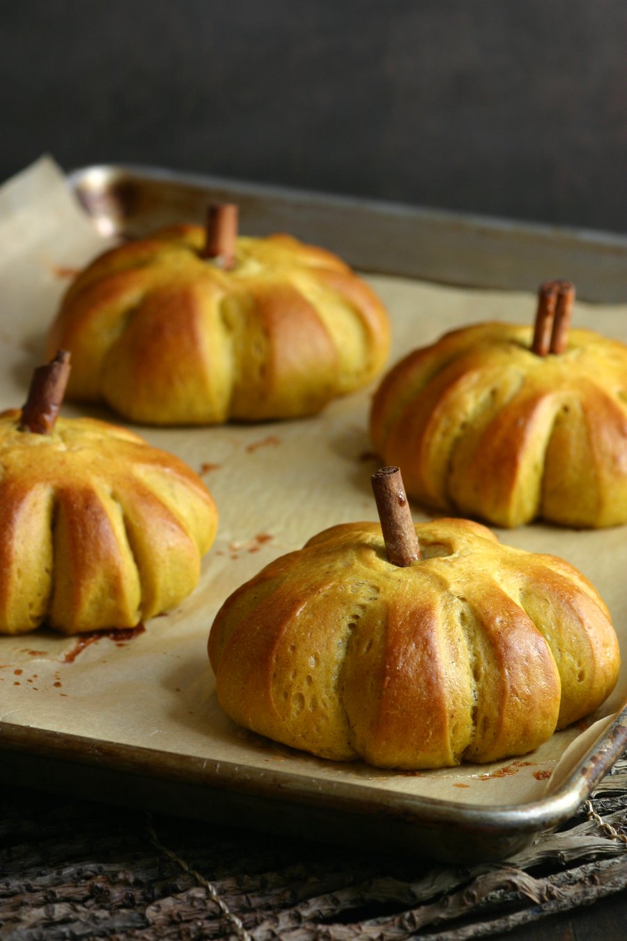 These delightful vegan Sweet Pumpkin Buns feature the comforting flavor of pumpkin along with warm spices and a hint of sweetness. 