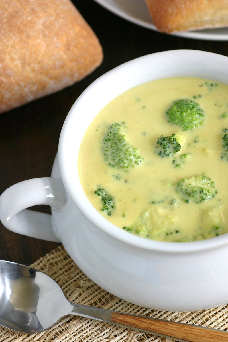 A Vegan Broccoli and Cheese Soup whose cheese-less cheesiness you'll love. Get it while it's hot!