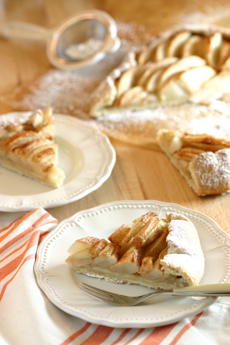 Apple and Pear Galette is a rustic yet elegant French dessert featuring a lightly spiced filling of tart apples and sweet pears embraced by a flaky crust. Vegan, too!