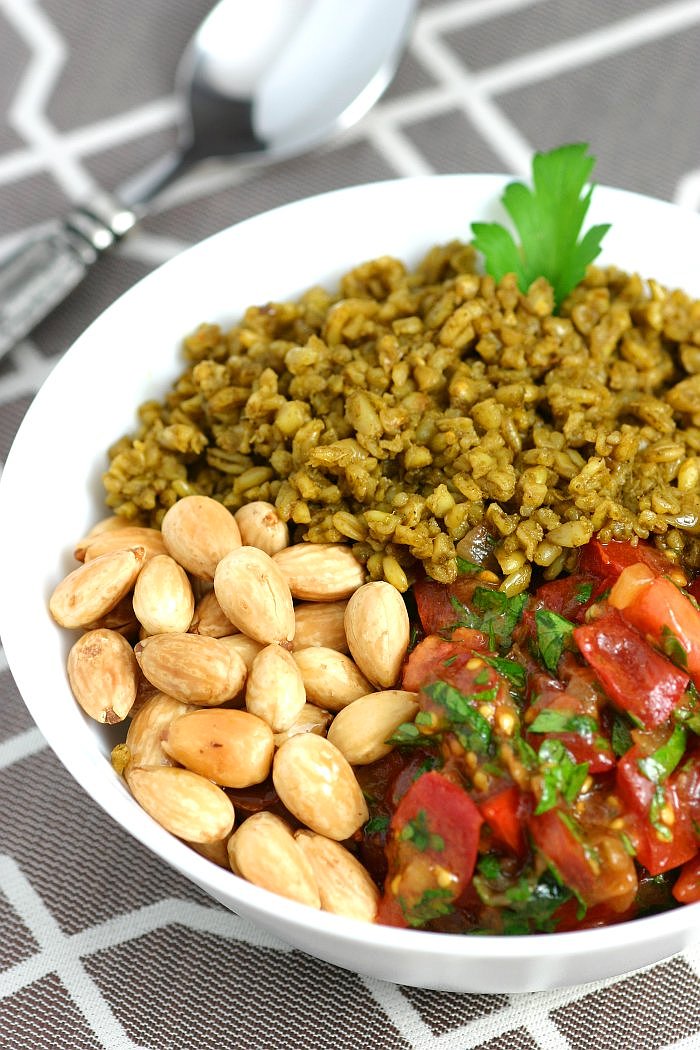 The deep, roasted flavor of freekeh plus a blend of fragrant herbs and spices equals my recipe for Herbed and Spiced Freekeh!