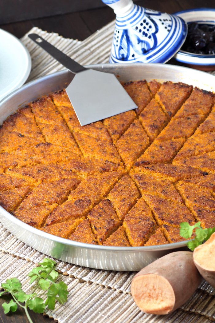 Kibbeh is a savory Middle Eastern mainstay. This vegan Sweet Potato Kibbeh follows a classic method and features onions, cumin, paprika, and cilantro. Gluten-free option, too.