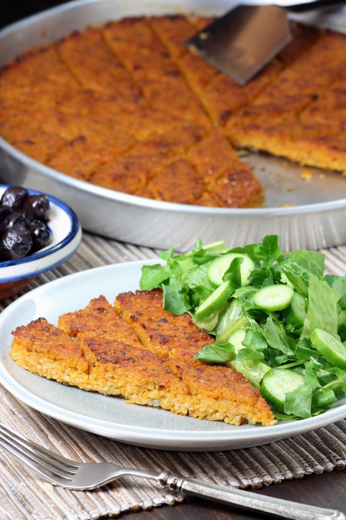 Kibbeh is a savory Middle Eastern mainstay. This vegan Sweet Potato Kibbeh follows a classic method and features onions, cumin, paprika, and cilantro. Gluten-free option, too.