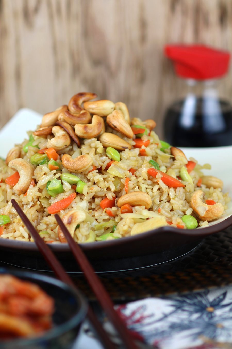 An under 20-minute recipe for Quick Vegetable Fried Rice that uses basic pantry ingredients and veggies you probably have hiding in your fridge!