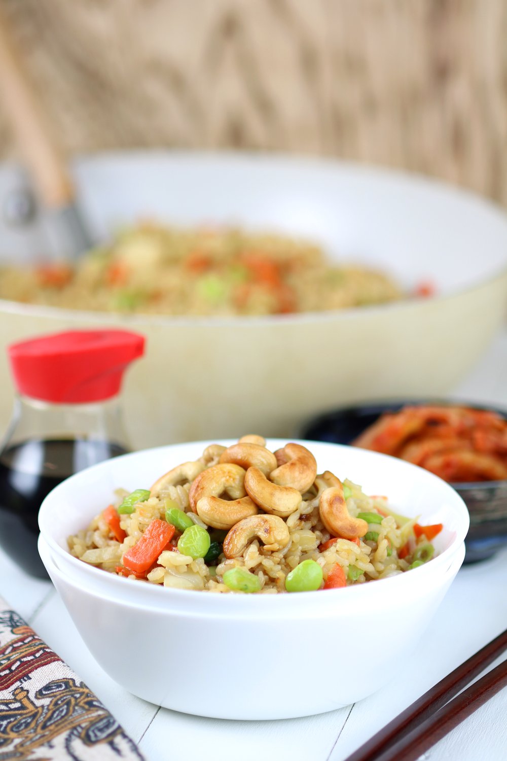 An under 20-minute recipe for Quick Vegetable Fried Rice that uses basic pantry ingredients and veggies you probably have hiding in your fridge!