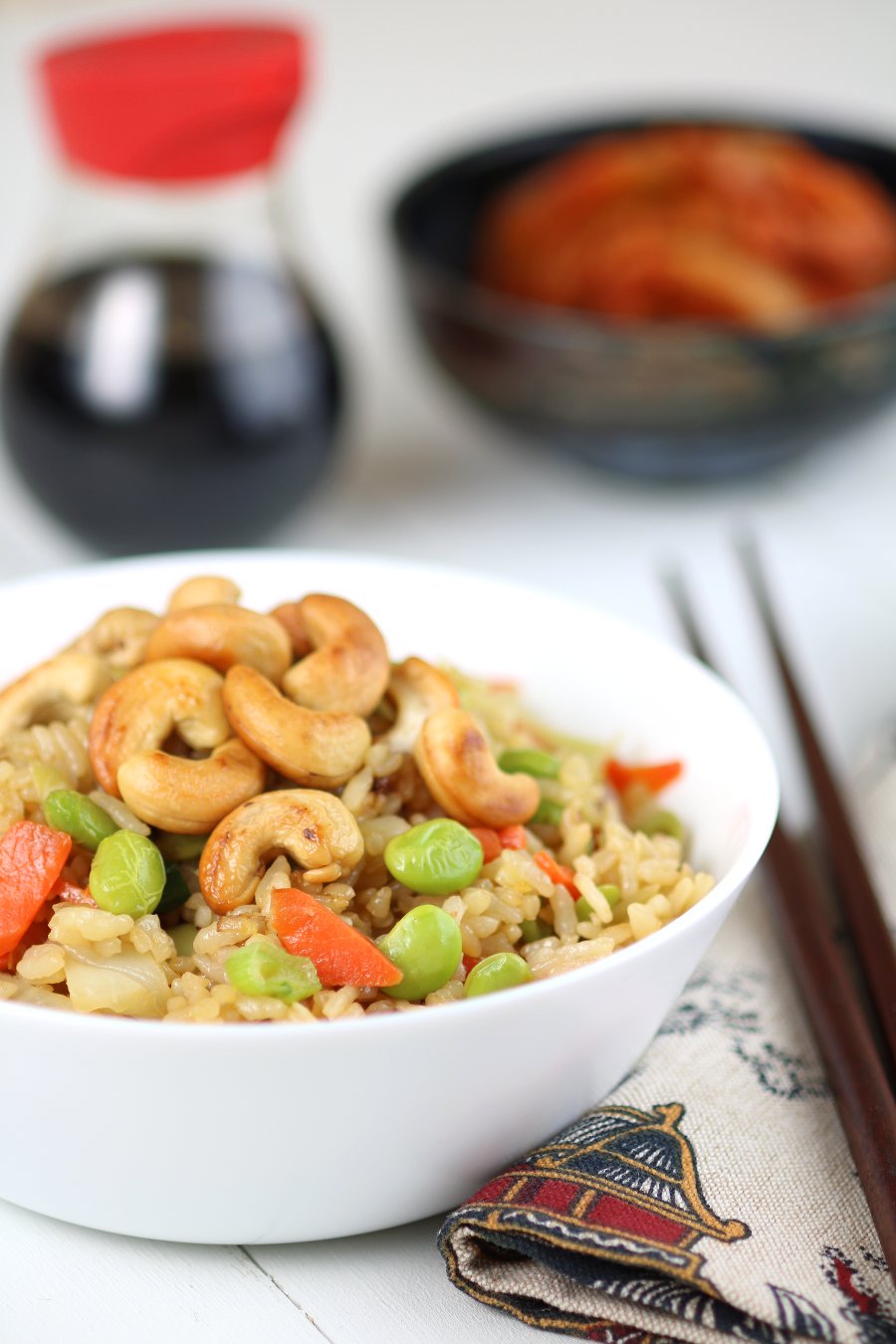 An under 20-minute recipe for Quick Vegetable Fried Rice that uses basic pantry ingredients and veggies you probably have hiding in your fridge!