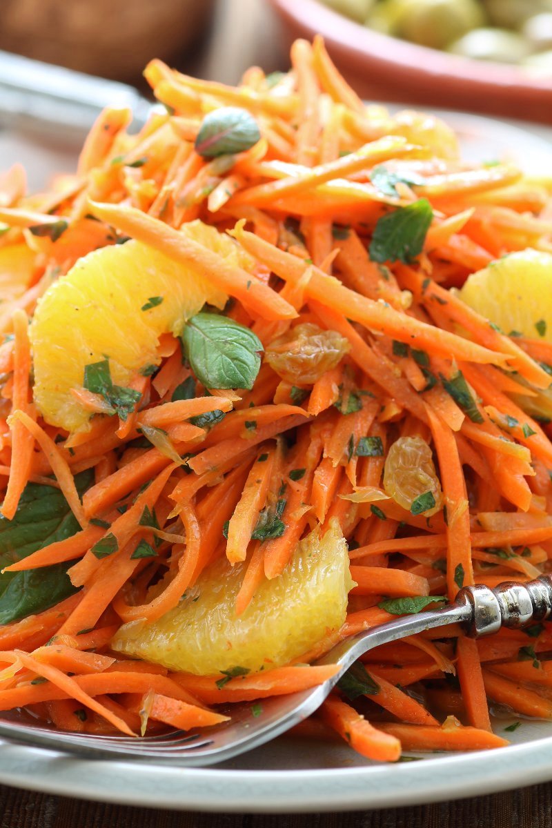 A North African Carrot Salad that's a quick and easy side that goes well with rice, grain, or couscous dishes.