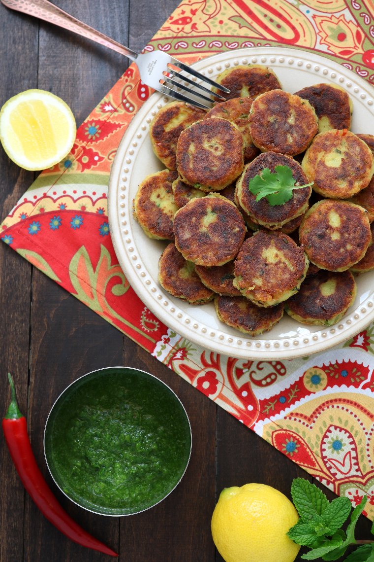 Spiced Potato Patties (Aloo Tikki) are a crisp and tender Indian street food snack that you can recreate in your kitchen.