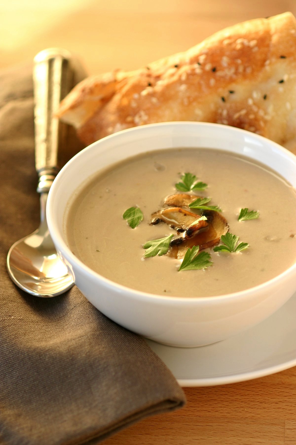 Vegan Cream of Mushroom Soup | Lands & Flavors