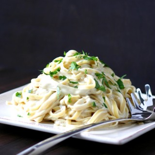 Rich, creamy, cheesy, and nondairy! This Vegan Fettuccine Alfredo is a crowd-pleasing dish for pasta lovers of all ages.