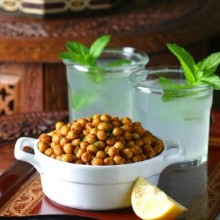 The perfect high protein snack, Falafel Spiced Roasted Chickpeas are crunchy, spicy, and feature all the flavor of falafel with very little effort.