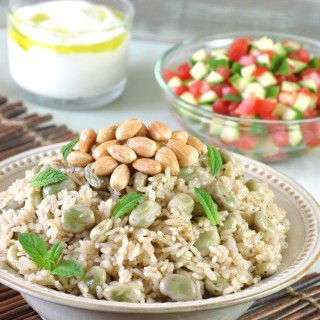 Fava Bean Rice Pilaf