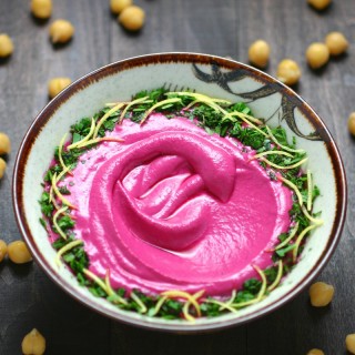 Beet Hummus, with its stunning natural color and earthy sweet flavor, is an easy to make twist on the traditional version.