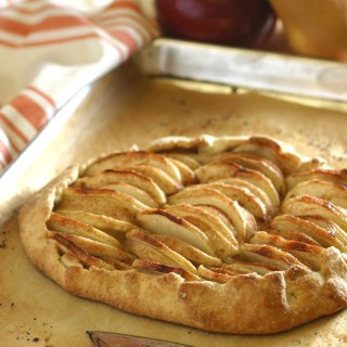 Apple and Pear Galette is a rustic yet elegant French dessert featuring a lightly spiced filling of tart apples and sweet pears embraced by a flaky crust. Vegan, too!