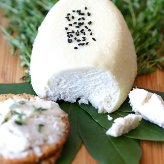 A 4-ingredient recipe for vegan Basic Almond Cheese that can be enjoyed as is or crumbled on salads, pasta, or pizza.