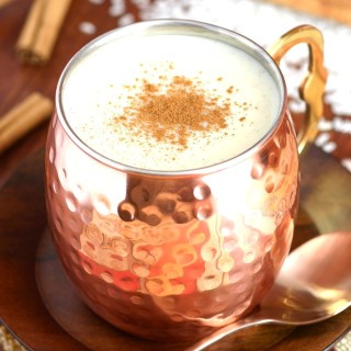 This Mexican Sweet Rice Drink (Atole de Arroz) is a creamy cinnamon and vanilla-flavored hot beverage with a porridge-like consistency that's perfect cold weather days.