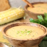 Thick and rich Creamy Vegan Corn Chowder is a delicious way to showcase the natural sweetness and creaminess of summer corn!