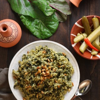 Swiss Chard Rice Pilaf