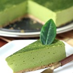 A creamy Vegan Matcha Mousse Cake with an airy, whipped texture flavored with the complex taste of Japanese matcha green tea powder.